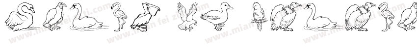 birds of paradise字体字体转换